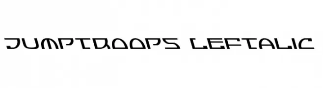 Jumptroops Leftalic  नि: शुल्क फ़ॉन्ट्स डाउनलोड