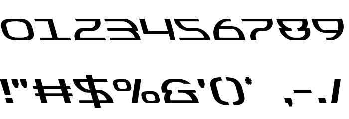 Jumptroops Leftalic Font OTHER CHARS