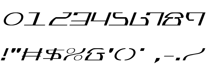 Jumptroops Light Italic Polices AUTRES CHARS