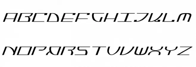 Jumptroops Light Italic Schriftart Groß