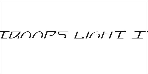 Jumptroops Light Italic Logo