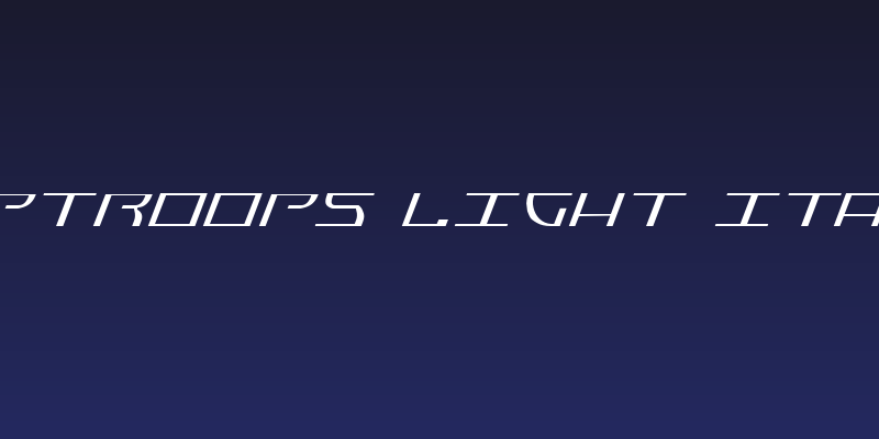 Jumptroops Light Italic Social Header