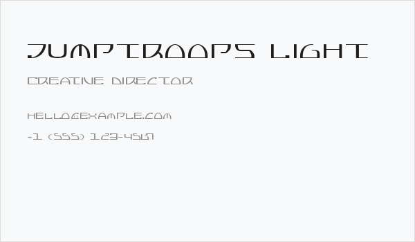Jumptroops Light Business Card