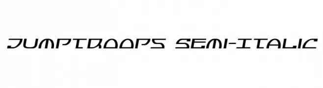 Jumptroops Semi-Italic  Descarca Fonturi Gratis