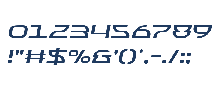 Jumptroops Semi-Italic Other Characters