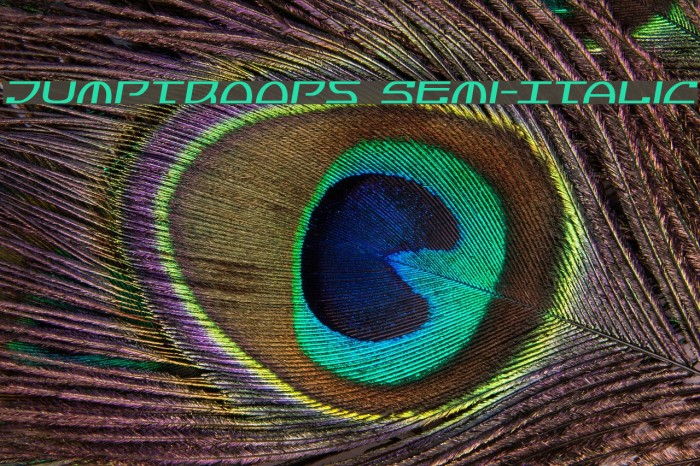 Jumptroops Semi-Italic Example 2