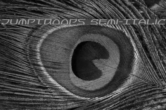 Jumptroops Semi-Italic Font examples