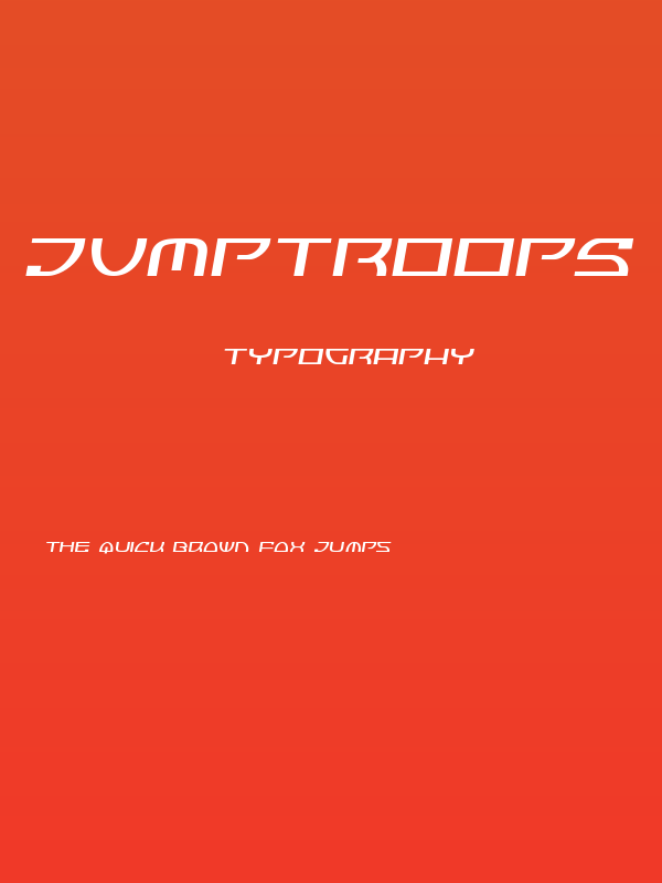 Jumptroops Semi-Italic Poster