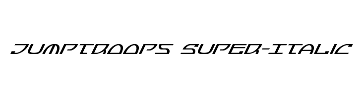 Jumptroops Super-Italic  لخطوط تنزيل