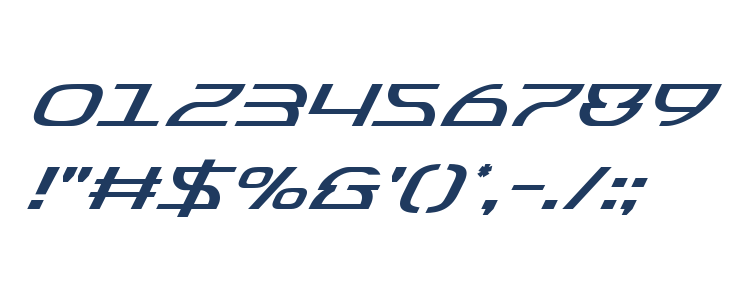 Jumptroops Super-Italic Other Characters