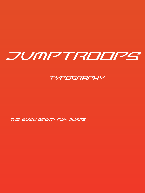 Jumptroops Super-Italic Poster