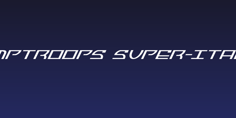 Jumptroops Super-Italic Social Header