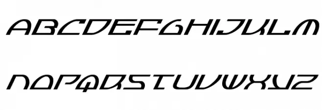 Jumptroops Super-Italic फ़ॉन्ट लोअरकेस
