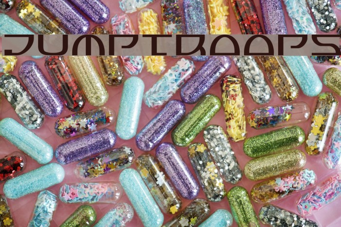 Jumptroops Font examples