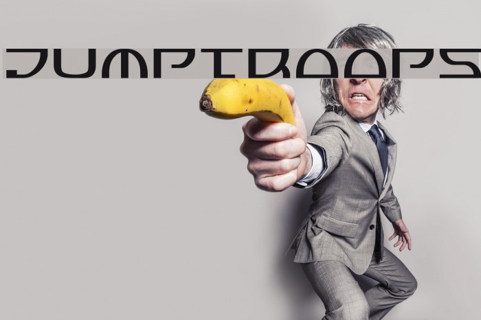 Jumptroops Font examples