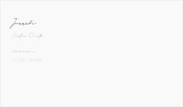 Junaedi Business Card