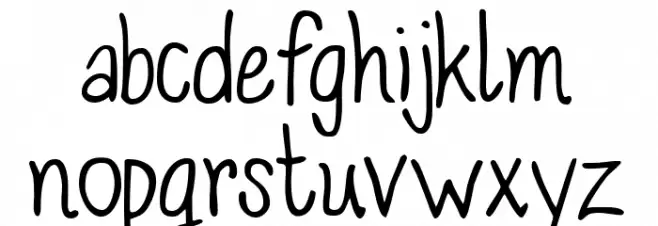 Junaesvik Normal フォント 小文字