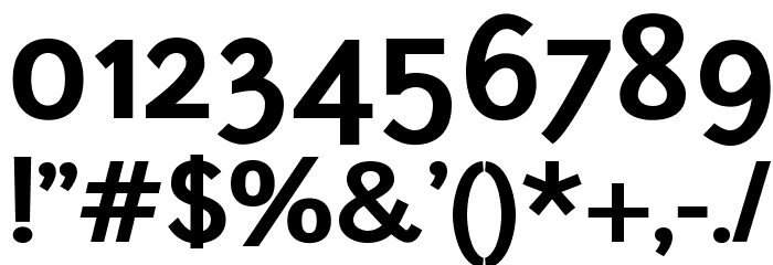 Junction-Bold Font OTHER CHARS