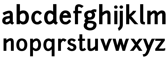 Junction-Bold Font LOWERCASE