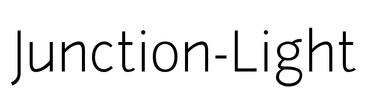 Junction-Light Font