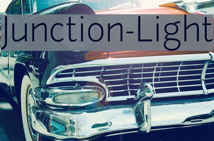 Junction-Light Font examples