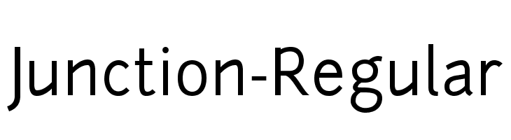 Junction-Regular Font