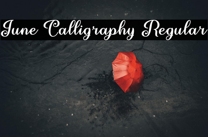 June Calligraphy Regular Example 2