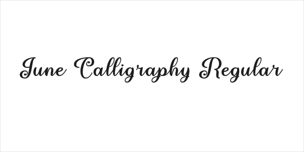 June Calligraphy Regular Logo