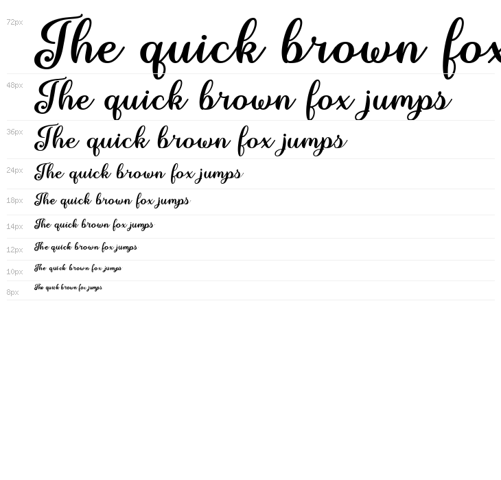 June Calligraphy Regular Waterfall