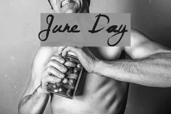 June Day Font examples