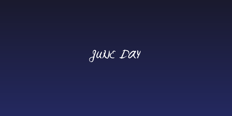 June Day Social Header