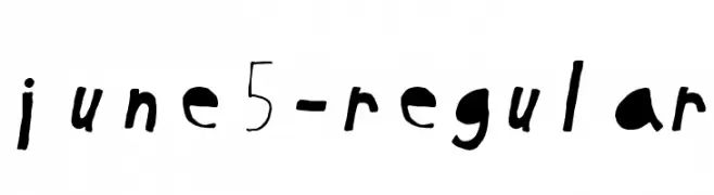 June5-Regular  免费字体下载