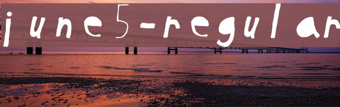 June5-Regular Font examples