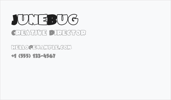 JuneBug Business Card