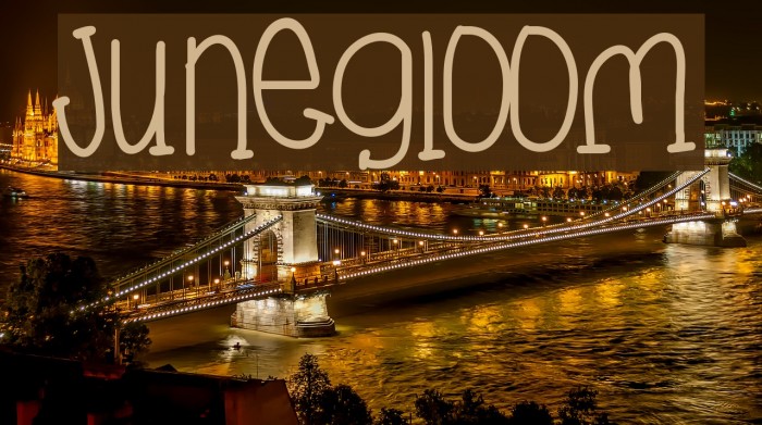 JuneGloom Font examples