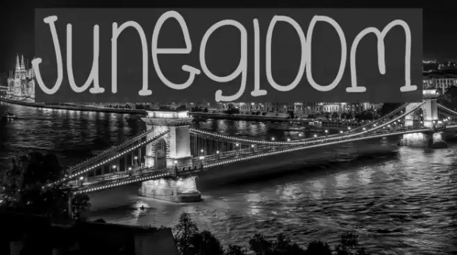 JuneGloom Font examples