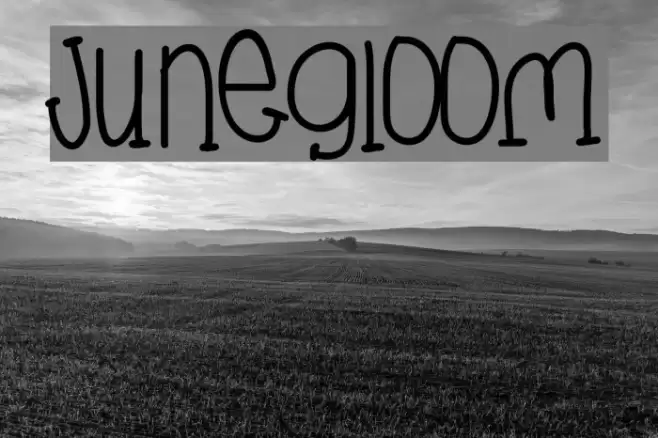 JuneGloom Font examples