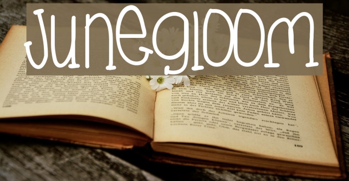 JuneGloom Font examples