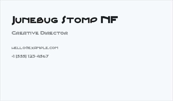 Junebug Stomp NF Business Card