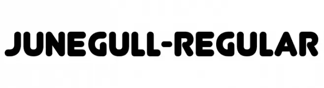 Junegull-Regular  les polices de caractères gratuit tlcharger