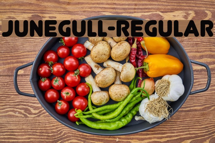 Junegull-Regular Font examples