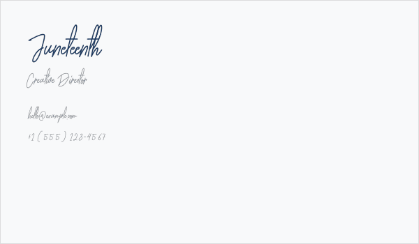 Juneteenth Business Card