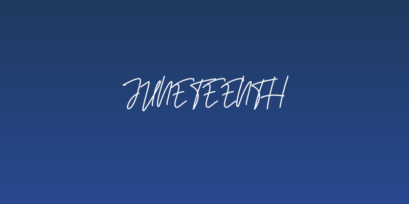 Juneteenth Social Header