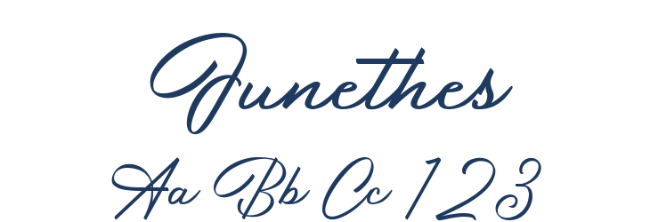 Junethes Font Preview