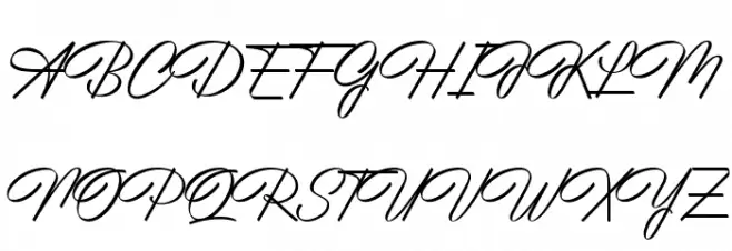 Junethes Font UPPERCASE