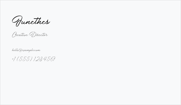Junethes Business Card