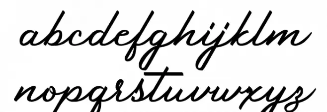 Junethes Font LOWERCASE