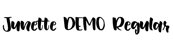 Junette DEMO Regular  नि: शुल्क फ़ॉन्ट्स डाउनलोड