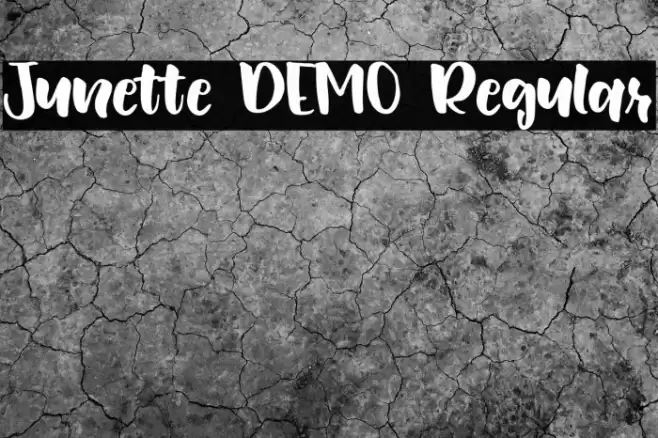 Junette DEMO Regular Font examples