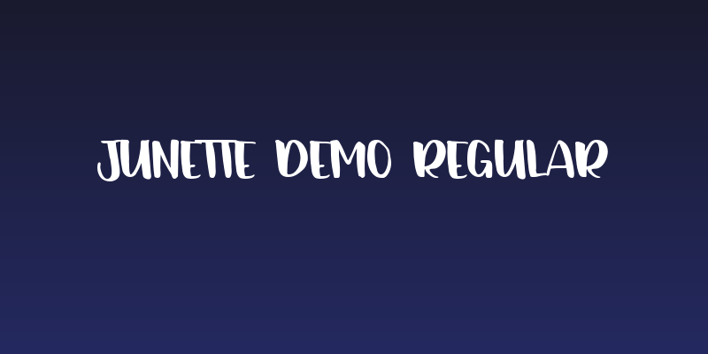 Junette DEMO Regular Social Header